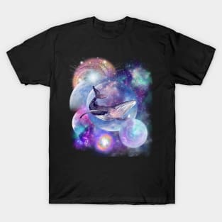 space blue whale 6 T-Shirt